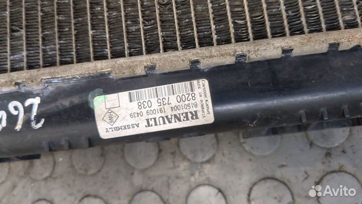 Радиатор охлаждения двигателя Dacia Logan, 2008