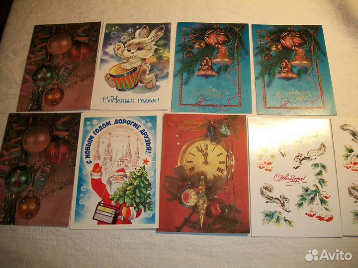 Открытки новогодние СССР