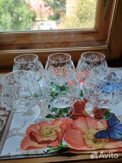 Бокалы новые хрусталь для виски, коньяка