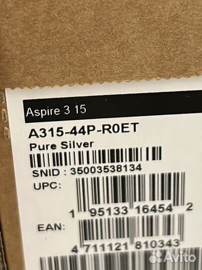 Ноутбук Acer aspire 3 новый с гарантией