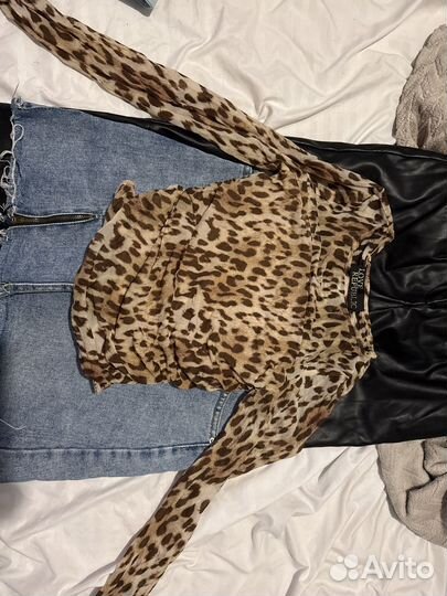 Брюки кожаные zarina