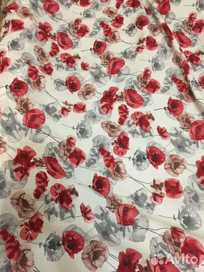 Ткань штапель принт (на рулон и на отрез)