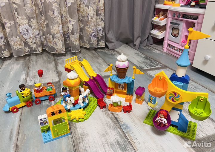Lego duplo большой парк аттракционов