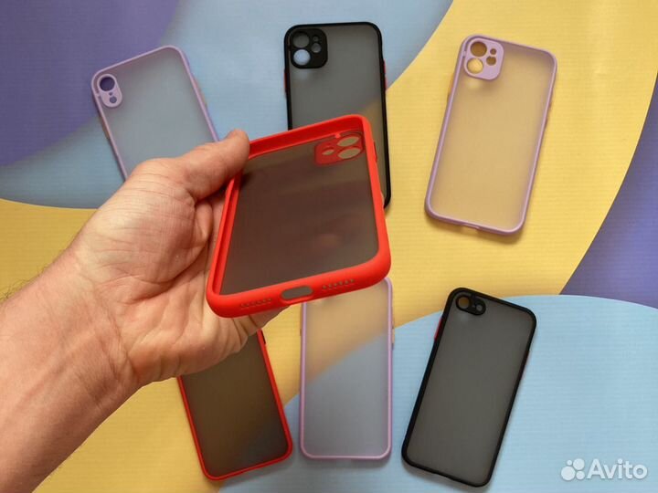 Чехол на iPhone 7 / XR / 11 цветной