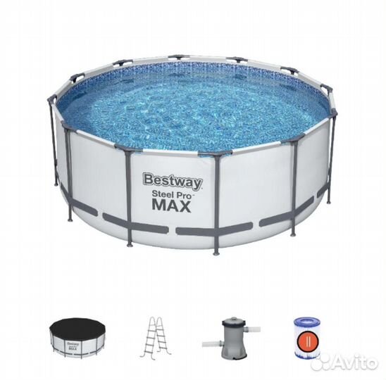 Каркасный бассейн 366х122 новый