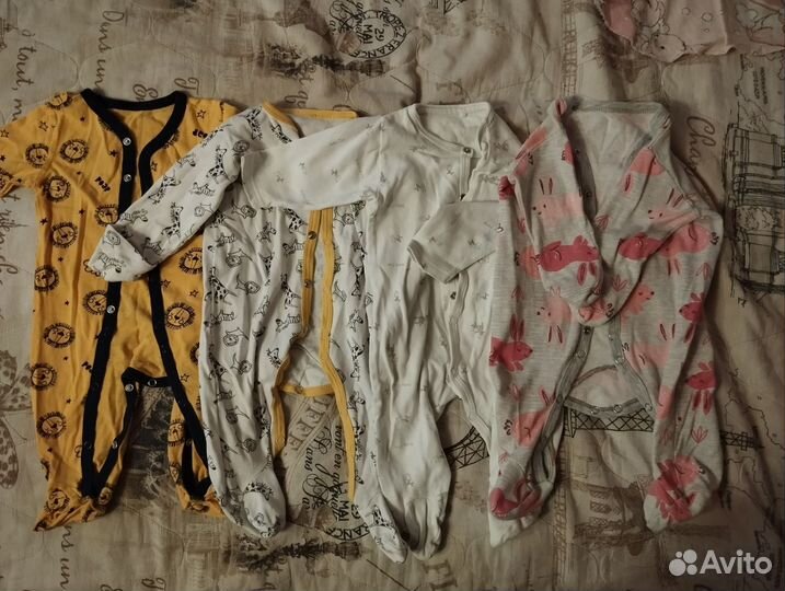 Вещи пакетом для новорожденного рр. 56-62