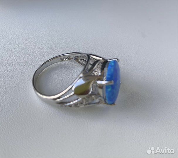 Кольцо серебро