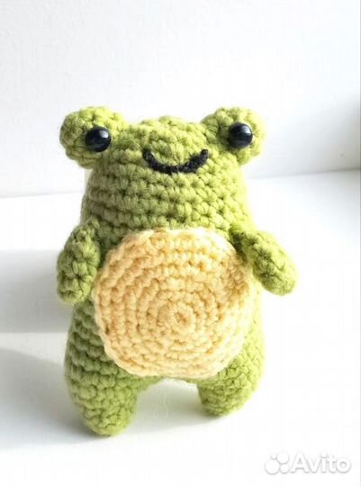 Лягушка Вязаный лягушонок Амигуруми