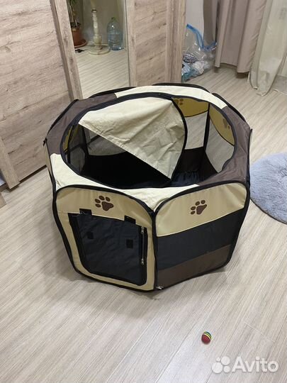 Тканевый складной вольер 80х80