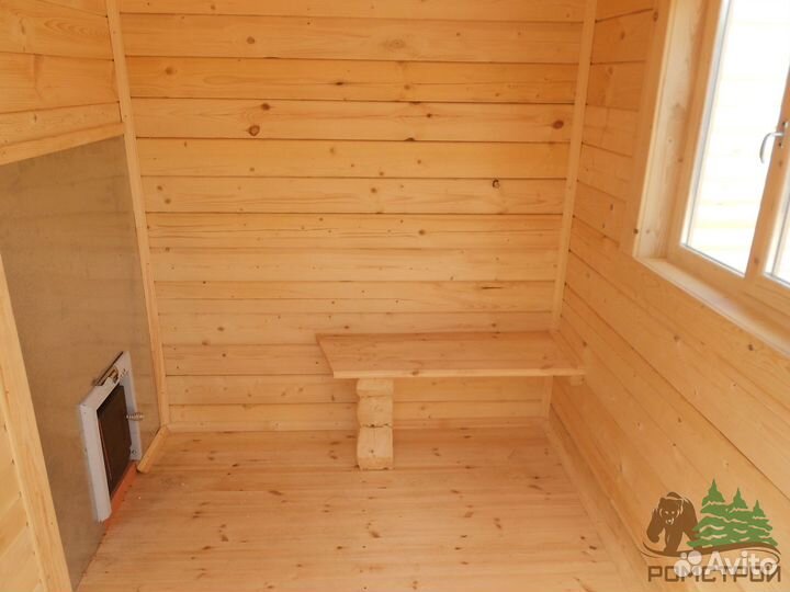 Баня мобильная готовая 4x2.3м