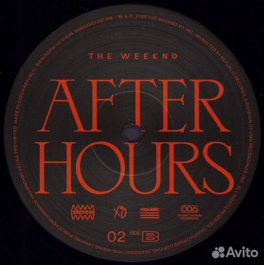 Винил The Weeknd – After Hours (2LP)