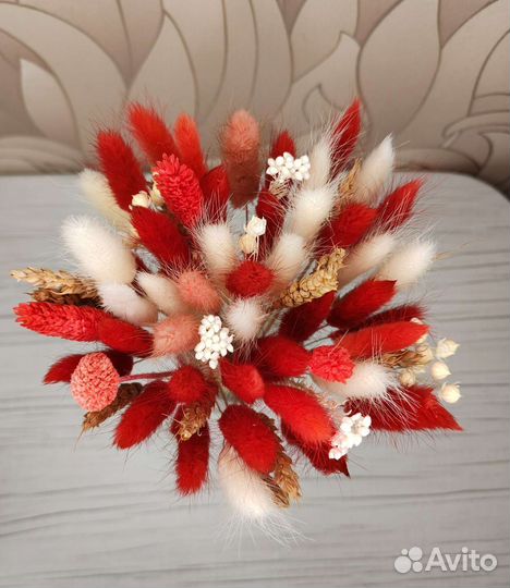 Букет из сухоцветов для вазы. Декор