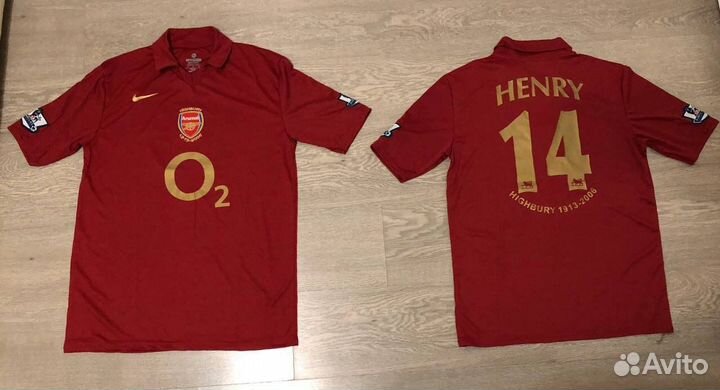 Ретро Футболка Арсенал Анри