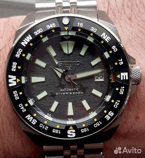 Часы Seiko самурай черные