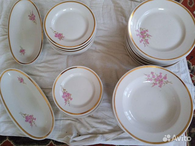 Остатки набора тарелок СССР
