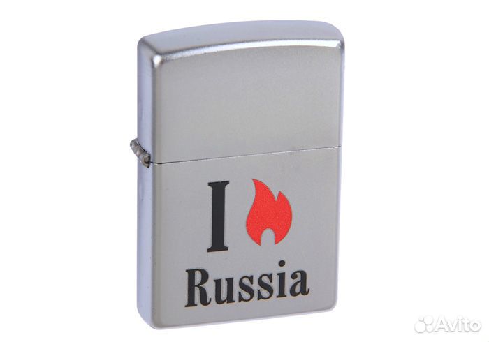 Зажигалка Zippo I Love Russia, новая