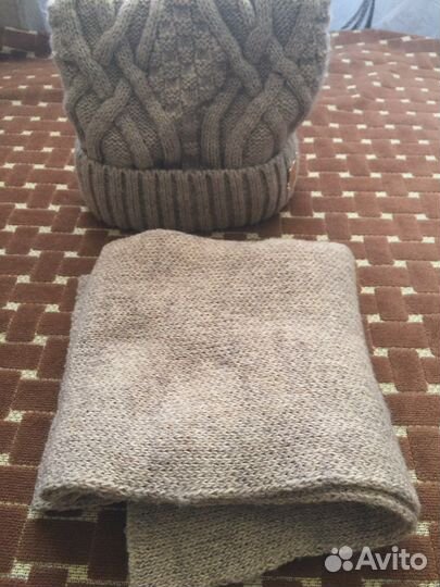 Комплект шапка, шарф