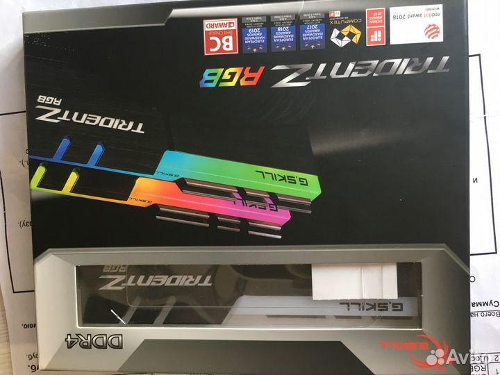 Топовая DDR4 5066MHz 16gb Gskill На гарантии