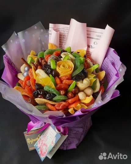 Подарок сухофруктовый букет на 1 сентября