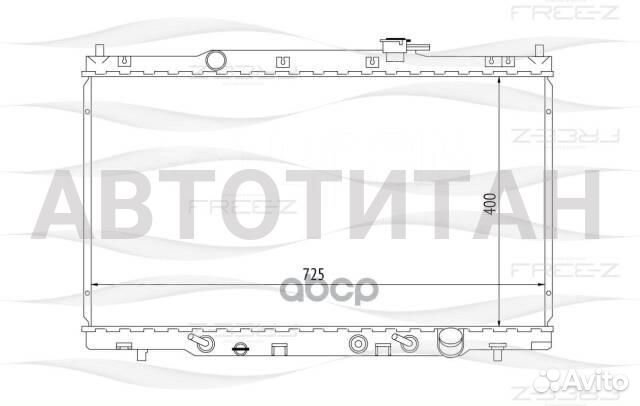 Радиатор системы охлаждения honda CR-V 02- free-Z