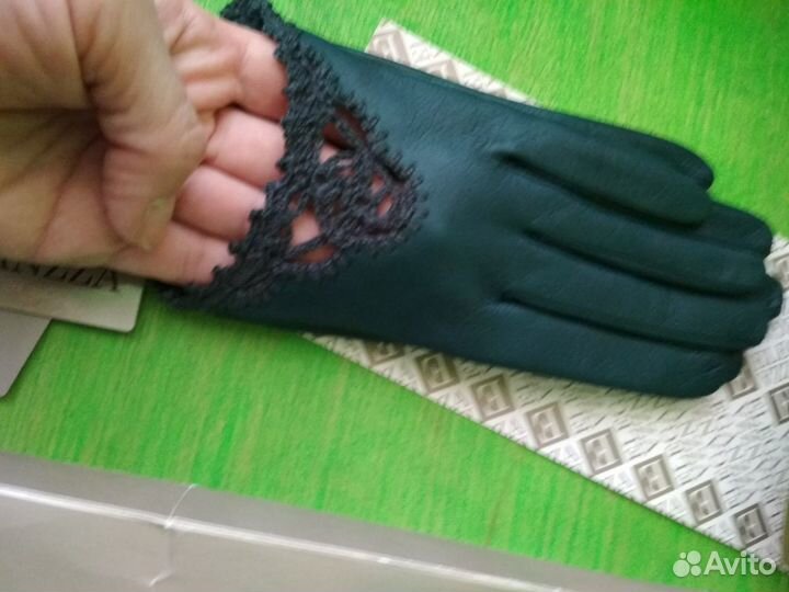 Перчатки нат.кожа