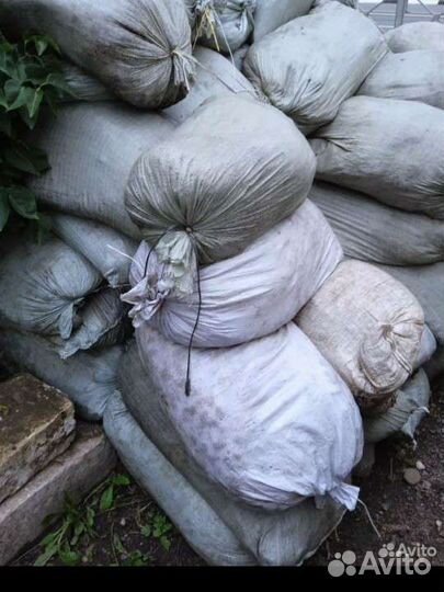 Чернозем в мешках, перегной