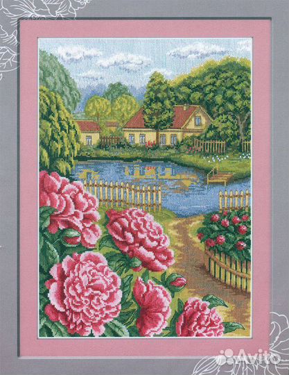 Набор для вышивания Пионы в цвету