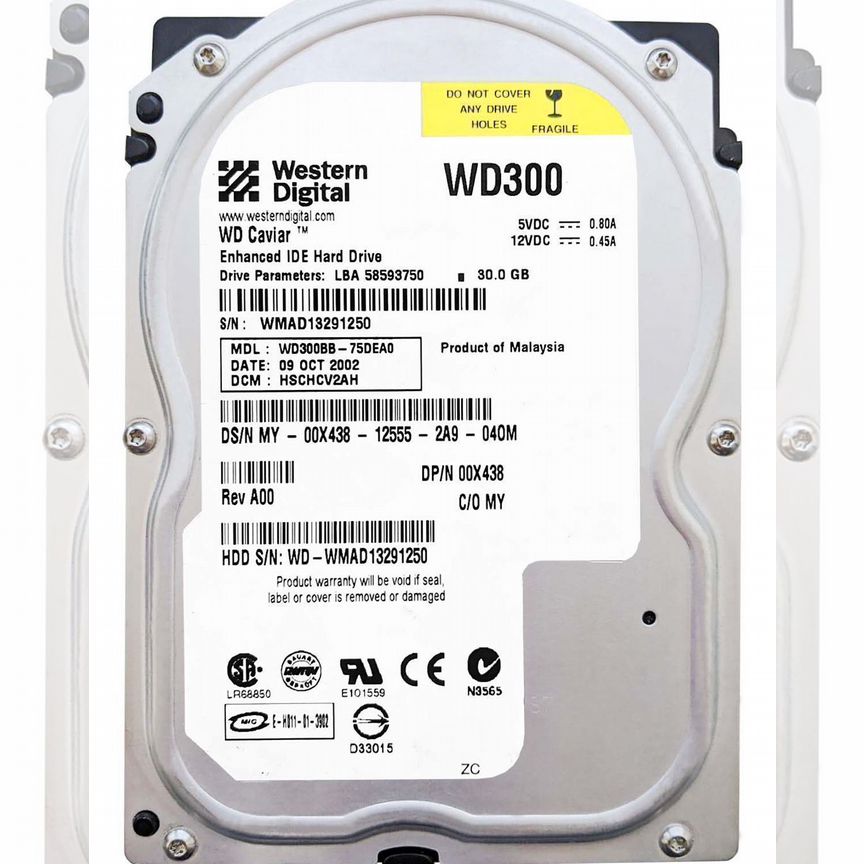 [WD300BB] Жесткий Диск Western Digital 30gb 7200 Ide Wd300bb