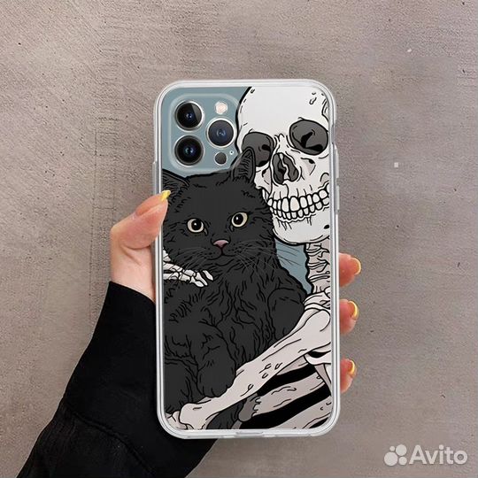 Чехол на iPhone 11 с принтом силикон