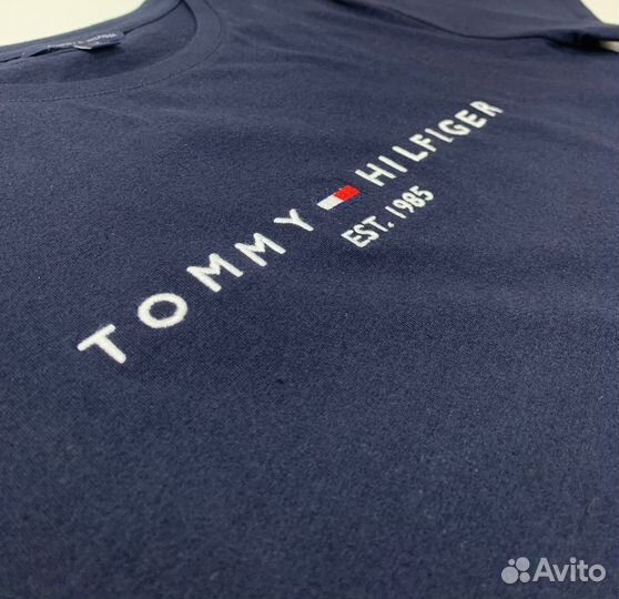 Футболка новая синяя мужская Tommy Hilfiger S