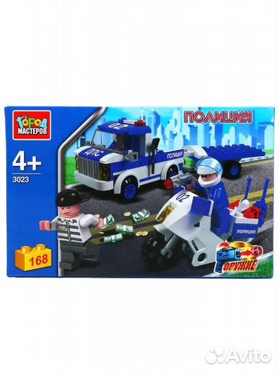 Констуктор Город мастеров Полиция + мотоцикл Лего