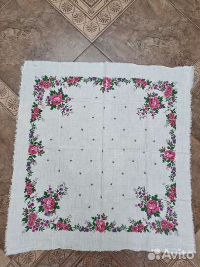 Павлопосадский платок СССР хлопок