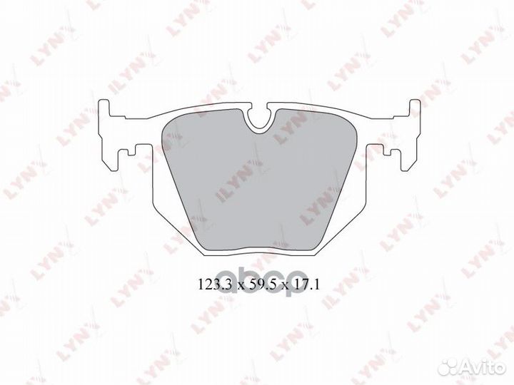 Колодки торм. диск. задн. BD-1403 lynxauto