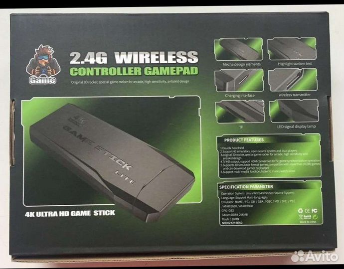 Игровая приставка Game Stick Wileress 2,4 G