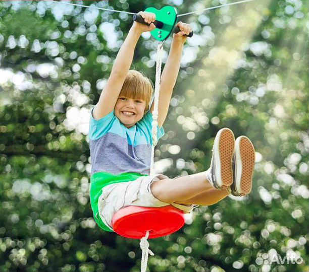 Зиплайн - Zip line - троллей (тарзанка)