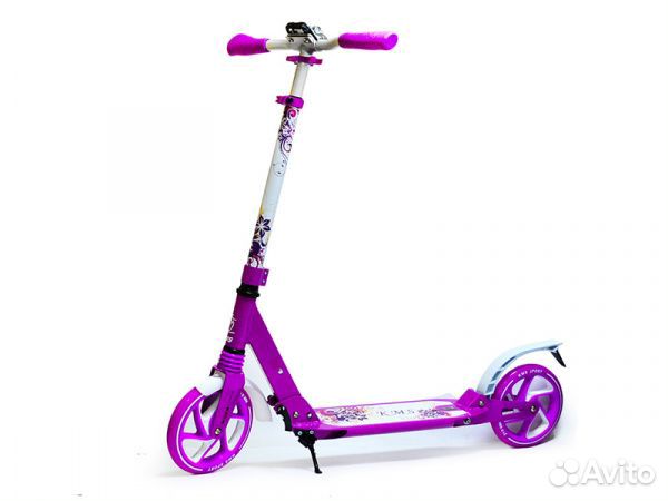 Самокат AL кол. 210 мм KMS SK-070-1, дека 48х14 см