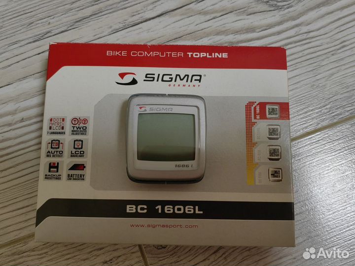 Велокомпьютер Sigma BC 1606L камеры CST 29 лёгкие