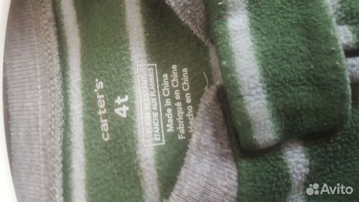 Комбинезоны слипы Carter's 4t