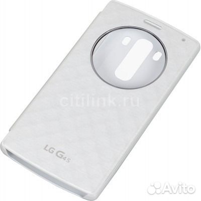 Оригинальный Чехол-Книжка для LG G4s (белый)
