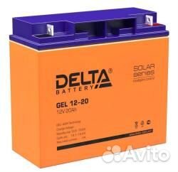 Акб 12V20Ah (181х77х167) (гелевый) Delta