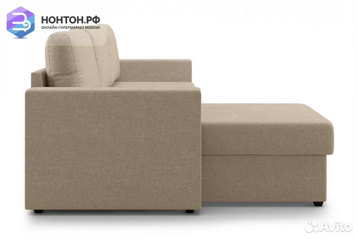 Диван угловой дельфин Торонто бежевый