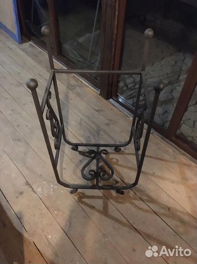 Дровница металлическая