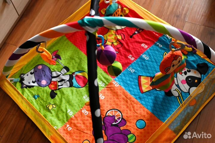 Развивающий коврик жирафики цирк