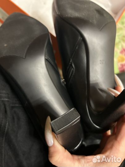 Сапоги женские демисезонные 39 черные