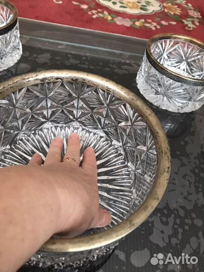 Хрусталь с мельхиором