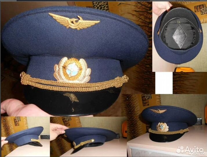 Шапка ушанка овчина новая СССР Фуражка Пилот га