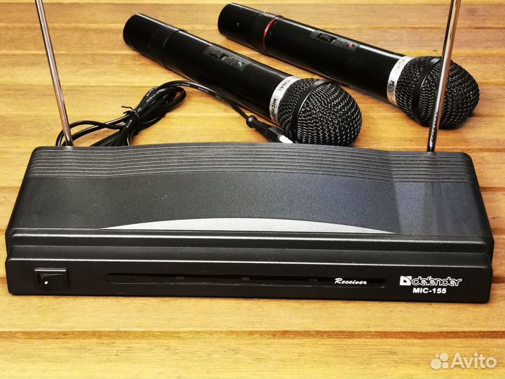 2 беспроводных микрофона для караоке