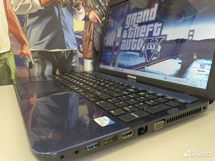 Шустрый ноутбук Toshiba 4gb/SSD/intel