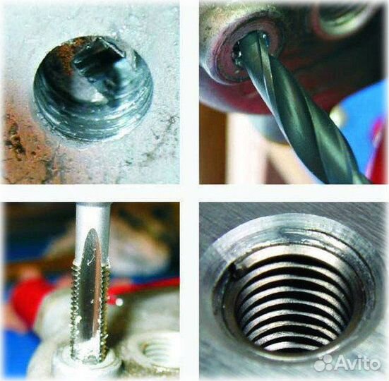 Футорки для восстановление резьбы в блоке цилиндро