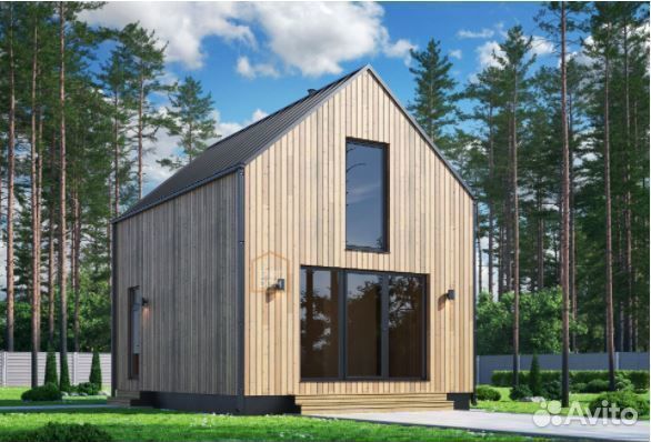 Каркасный дом под ключ 80м2 Барнхаус80